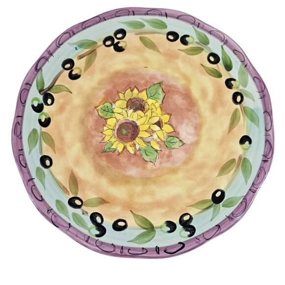 Sango Tuscan Gardens 3076 Sue Zipkin Ceramic Salad Luncheon Plates – Set of 4 - Picture 5 of 16